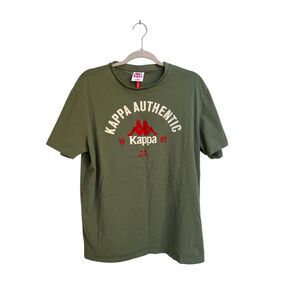 Kappa Authentic Green‎ Logo Graphics T-Shirt Men's Size XL